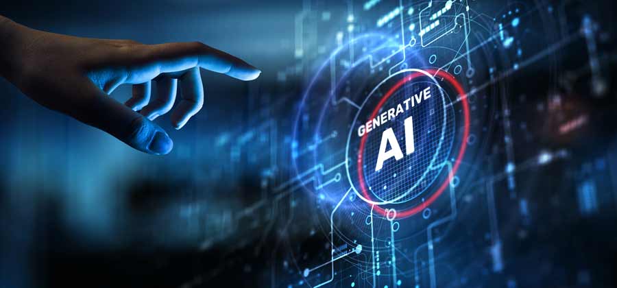Graphic conceptualizing processes in generative ai